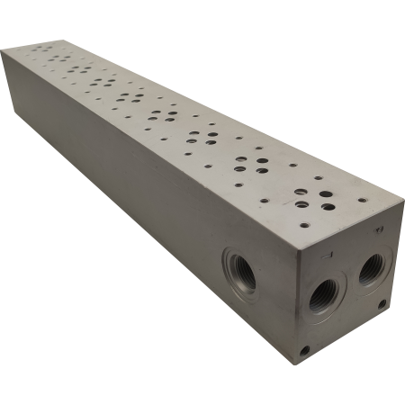 BLOK Płyta zaworowa NG6 Cetop 9 Sekcji z zaworem